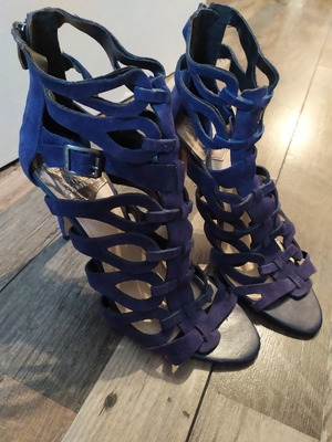Vince Camuto boots used, suede leather, size 40, purple