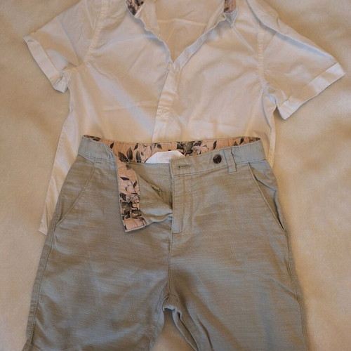 H&M shorts and shirt set size 122 like new