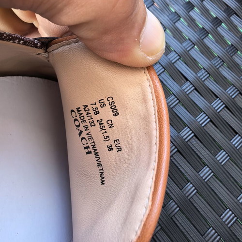 Coach Ronnie moccasins, size 38