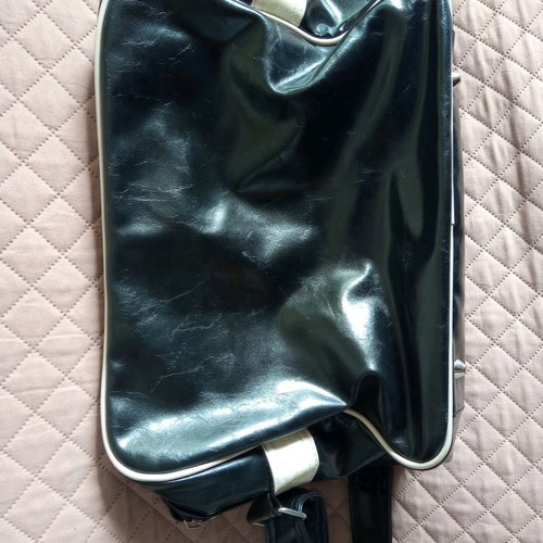 Gola shoulder bag used unisex large, black with white trim