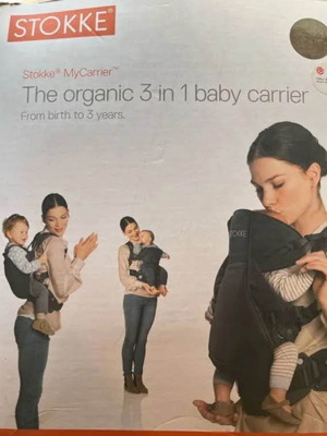 Stokke MyCarrier Front and Back Carrier bark blue like new