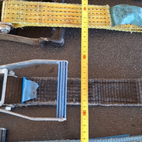 Ratchet straps used, set of 4 without straps