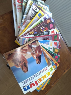 Ekeini magazine used, set of 18 issues 1977-1988