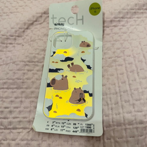 Capybara iPhone 15 case new with packaging damage