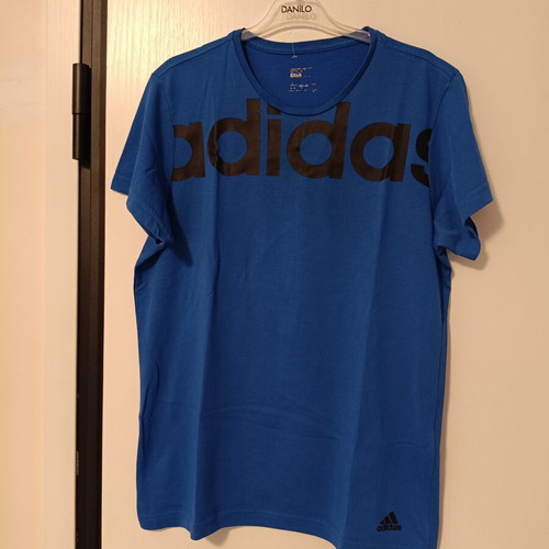Adidas men's sports t-shirt, blue royal, size L