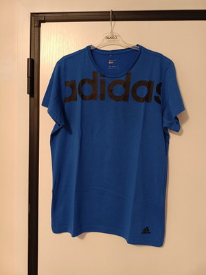Adidas men's sports t-shirt, blue royal, size L