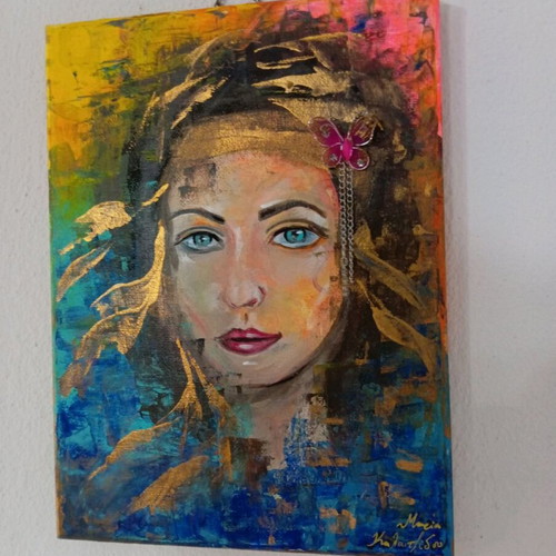 Painting acrylic 18x24cm new