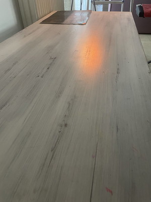 Desk with 3 drawers, solid wood, 152x74x64 cm