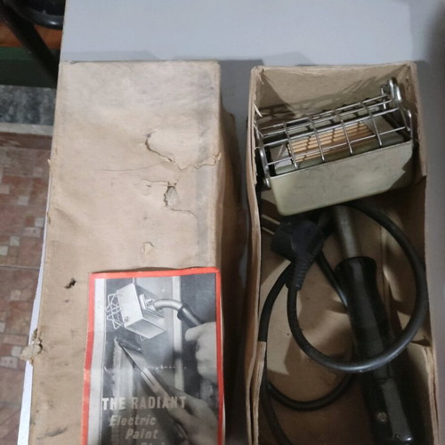 Vintage electric paint stripper used with box and manual