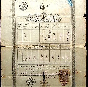Παλαιό δημόσιο Οθωμανικό έγγραφο