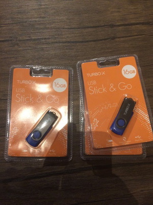 USB Flash Drive Turbo-X Stick & Go 16GB new, swivel design