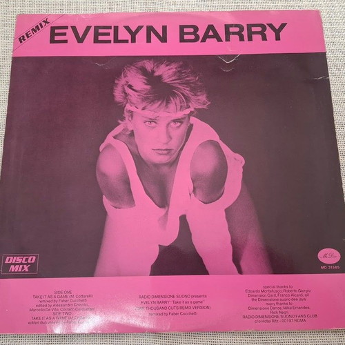 Evelyn Barry Take It As A Game Remix 12' μεταχειρισμένο