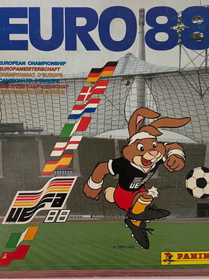 Άλμπουμ αυτοκόλλητων EURO 88 της Panini μεταχειρισμένο, συμπληρωμένο