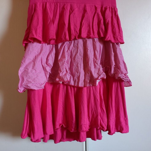 Mini dress pink mini strapless new, size S