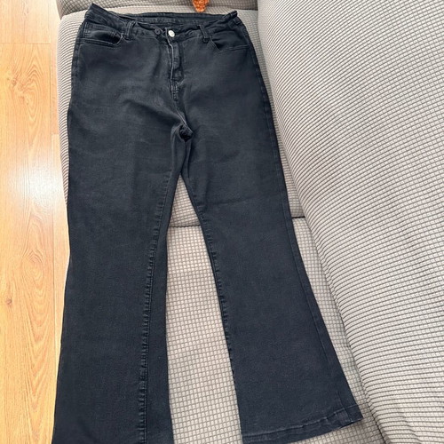Outfit set striped blouse L and black skinny jeans 1XL like new