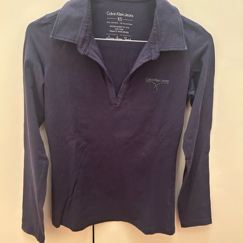 Calvin Klein blouse blue like new, elastic XS/S