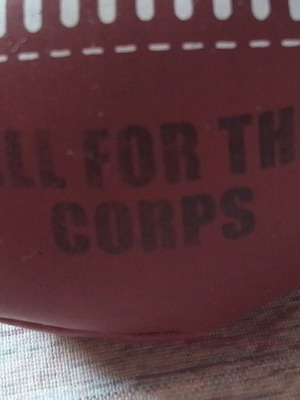 Decorative mini rugby ball like new
