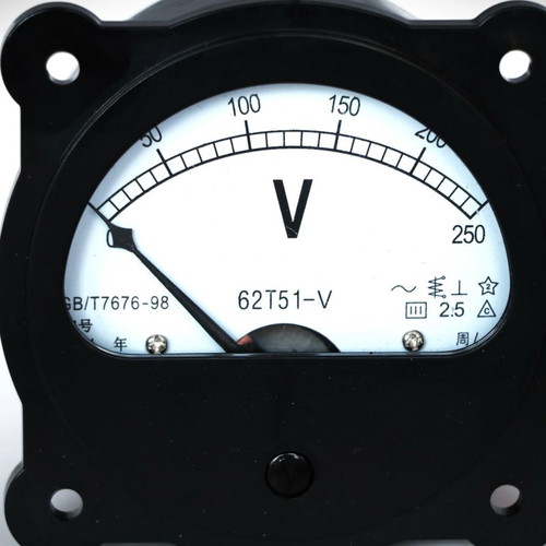 AC current meter analog voltmeter 0-250V new large dial