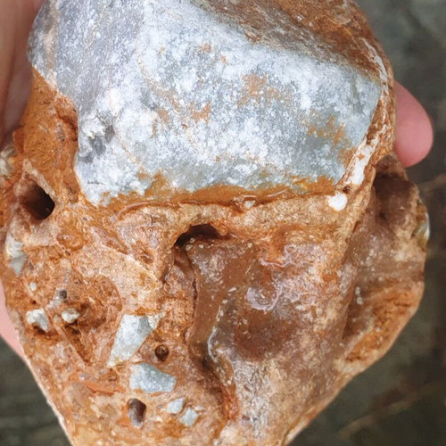 Raw agate from Evros beach 13cm new