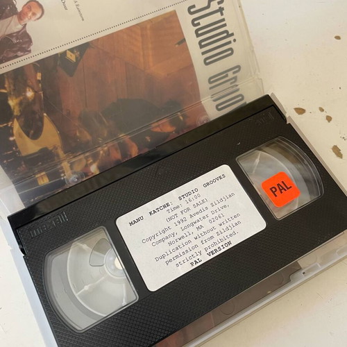 Manu Katche Studio Grooves VHS used