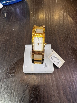 Calvin Klein Dress wristwatch new, gold stainless steel, quartz