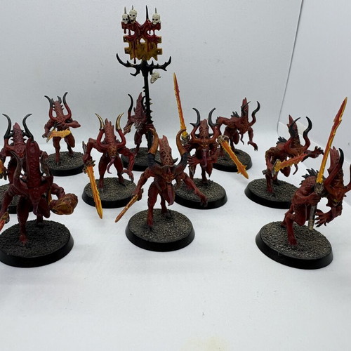 Warhammer Daemons of Khorne Bloodletters Squad like new