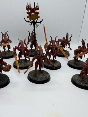 Warhammer Daemons of Khorne Bloodletters Squad like new