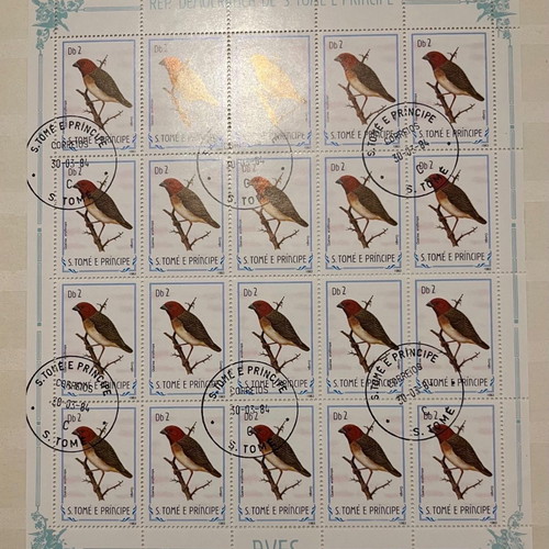 Stamp pages used, pack of 10, uncut, excellent condition