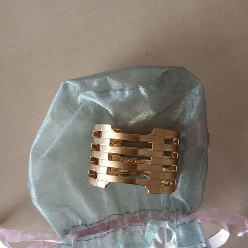 Bracelet cuff like new, gold matte, 18 cm inner circumference