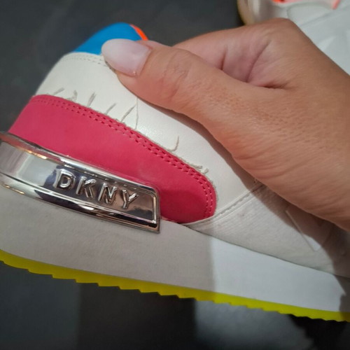 DKNY sneakers used, white and pink, size 39