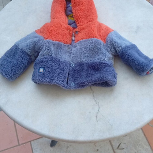 Boboli reversible baby jacket like new, size 9 months, 100% cotton