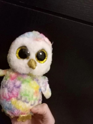 Small plush colorful owl new