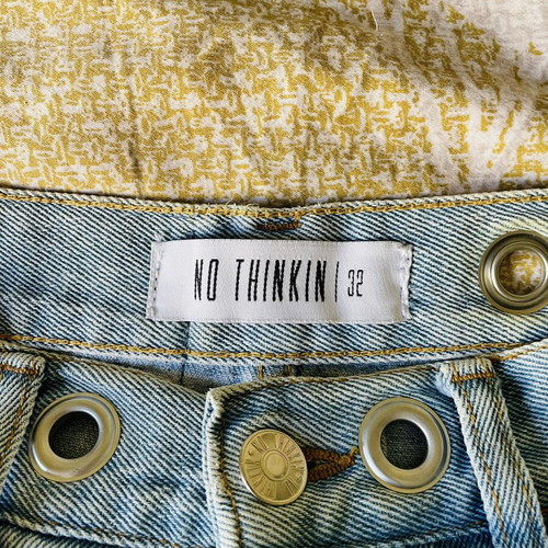 Denim skirt No Thinkin like new, blue, size XXS