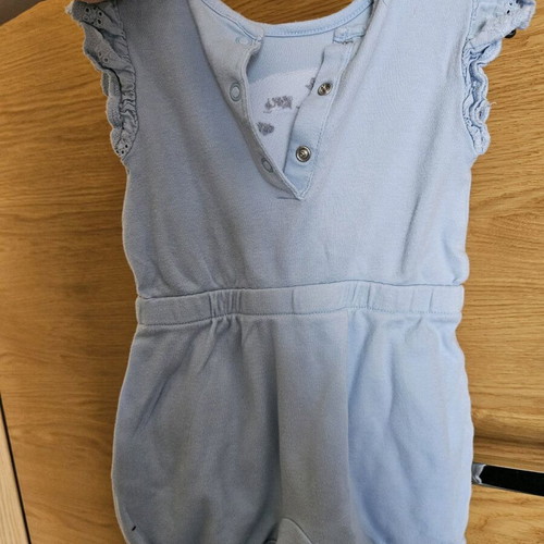 Mothercare baby rompers used 6-9 months for girl, 100% cotton