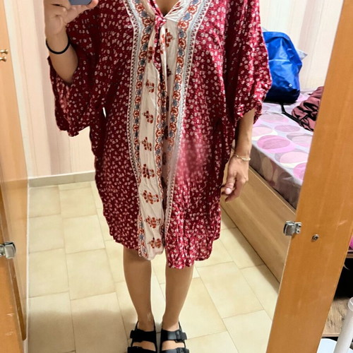 Boho kaftani dress used, multicolor Achilleas Accessories