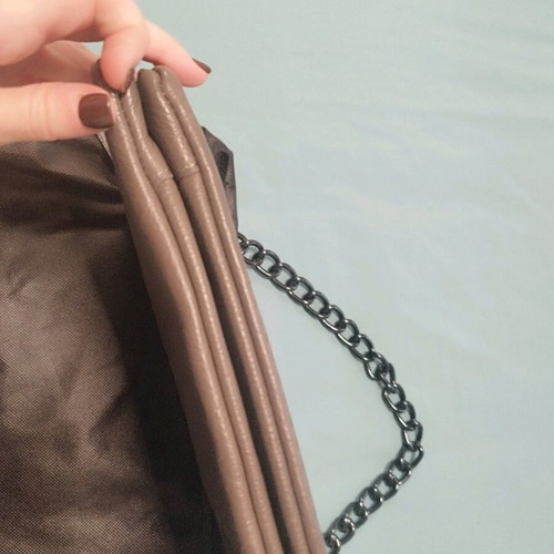 Elena Athanasiou shoulder bag like new, gray embossed design