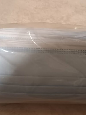 Set of 50 disposable medical masks with ear loops sealed