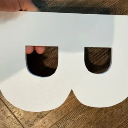 3D Latin letters, 10 cm length, 15 mm thickness