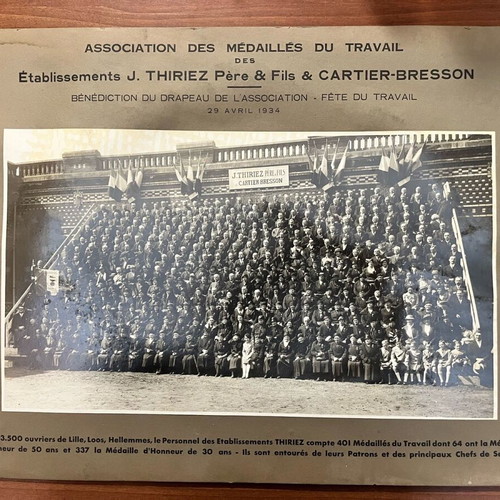 Historical photo 1934 of French textile company TCB like new