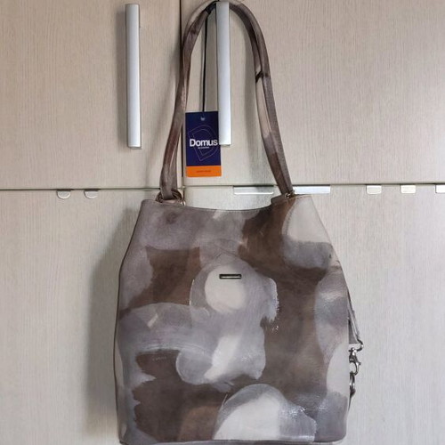 Domus leather hand and shoulder bag new multicolor