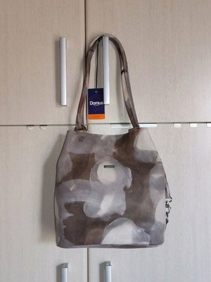 Domus leather hand and shoulder bag new multicolor