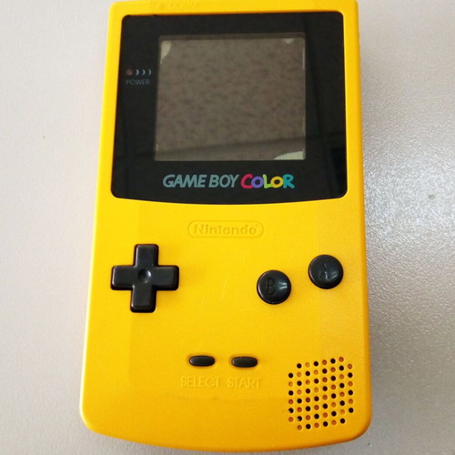 Nintendo Game Boy Color yellow used, functional motherboard, screen repair needed