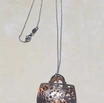 Silver and rose gold necklace