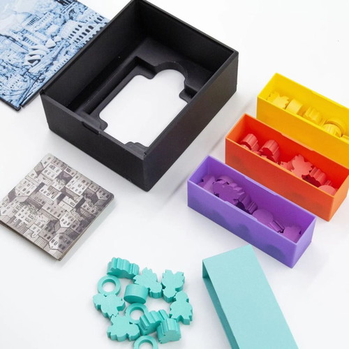 Cities Board Game Organizer New 3D Printed Insert for Sleeved Cards