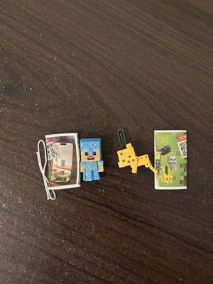 Kinder Joy Minecraft figures, like new, pack of 2