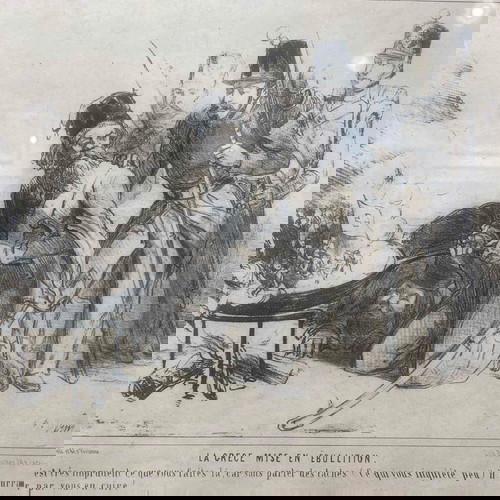 Γελοιογραφία του Charles Vernier 1854 "Η Ελλάδα σε αναταραχή" μεταχειρισμένη