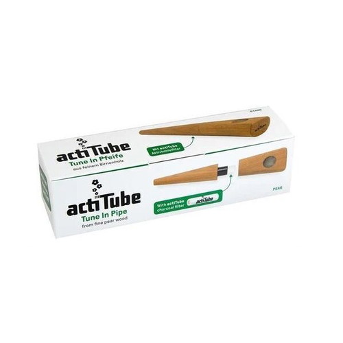 Wooden Actitube in Birne pipe made of pear wood new