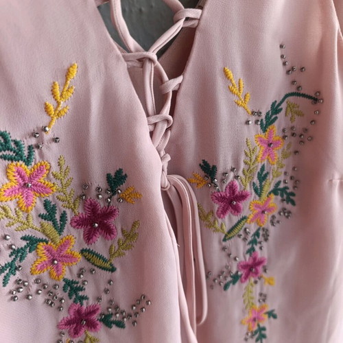 Stradivarius sleeveless top like new, pink and purple, size S