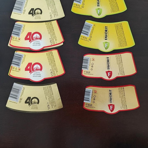 Croatia Favorite Brewery labels pack of 8, new