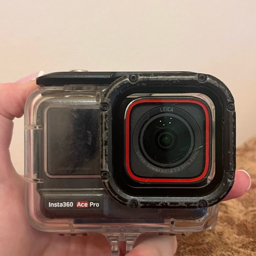 Insta360 Ace Pro used camera with waterproof case